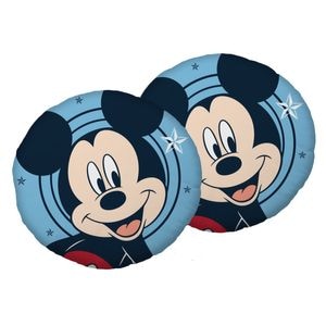 Perna multicolor cu doua fete, diametru 40 x 40 cm, Stars, Mickey Mouse, Disney