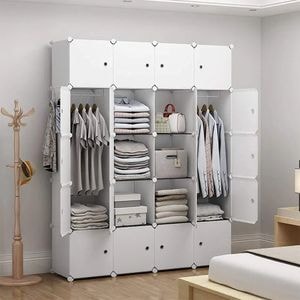 Dulap modular ARTENOVA, 147 x 47 x 183 cm, alb