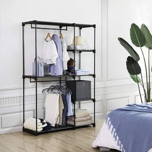 Dulap portabil ARTENOVA, 115 x 50 x 170 cm, negru