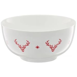 Bol portelan 13cm, alb, AMBITION Winter