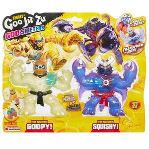 Set 2 Figurine Goo Jit Zu care pot fi intinse Goo Shifters, Pantaro vs Shadow Orb Scorpius, 23cm