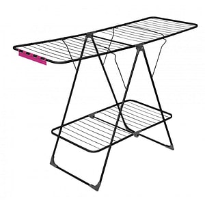 Uscator de rufe 163x62x114cm, negru, Velkea A300