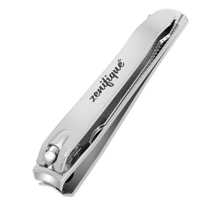 Unghiera profesionala Zenifique, pentru manichiura si pedichiura, cu lama curbata, din inox, argintie