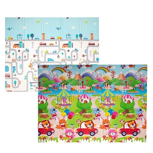 Covoras de joaca termic City+Park 180 x 200 x 1,5 cm, pliabil, doua fete, protectie impotriva loviturilor, DARO