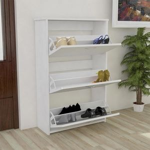 Pantofar ARTENOVA Triplex, PAL, 72 x 25.5 x 112 cm, alb