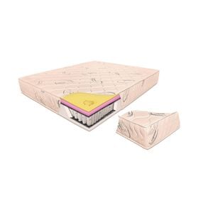 Saltea pat Ortopedica, Ortopedicus, Hotel Range, 200 x 200 x 26 cm, arcuri pocket, memory HD, bumbac BIO