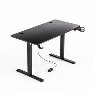 Birou de Gaming, 506BK, 120 x 60 x 71 cm, Cadru Otel, Blat MDF, Negru