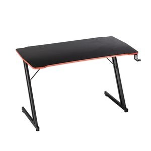 Birou de Gaming, 502BK, 120 x 60 x 73 cm, Cadru Otel, Blat MDF, Negru