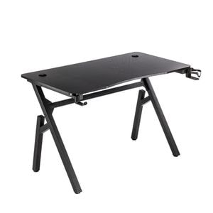 Birou de Gaming, 501BK, 120 x 60 x 73 cm, Cadru Otel, Blat MDF, Negru