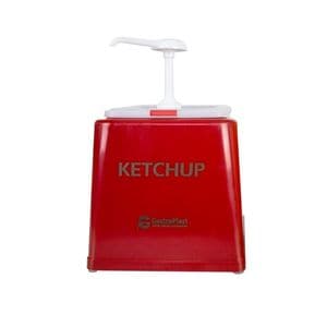 Dozator cu pompa, Profesional, Rosu, 2.5L, AZHOME