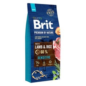 Hrana uscata pentru caini BRIT Premium by Nature Sensitive, Adult, miel