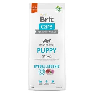 Hrana uscata pentru caini BRIT Care Hypoallergenic Puppy, miel si orez, 12 Kg
