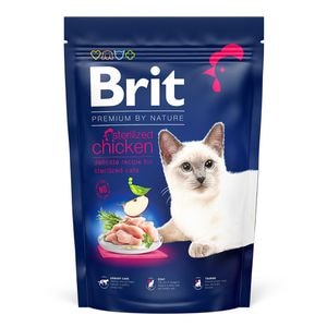 Hrana uscata pentru pisici Brit Premium By Nature Sterilised, pui, 1.5 Kg