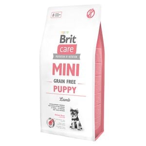 Hrana uscata pentru caini BRIT CARE Mini Grain Free Puppy, miel, 7 Kg