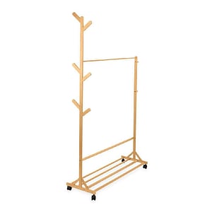 Cuier de haine, Sani, 100 x 35 x 170 cm, Bambus