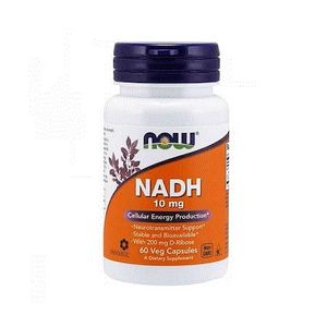 NADH (Coenzima B3), 10 mg, Now Foods, 60 capsule
