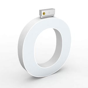 Litera LED, abcMIX glisabila O mare, seria track, profil Al, 150mm, 6500K, IP20, 5,5W