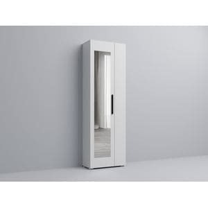 Dulap cu Oglinda, Giulia Alb, Pal Melaminat, L 61.4 x A 30.7 x H 193 cm