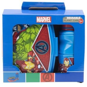 Set cutie sandwich si sticla pentru lichide, 400 ml, multicolor, Heraldic Army, Avengers, Marvel