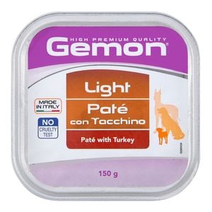 Hrana umeda pentru caini MONGE Gemon Light, Adult, pate curcan, 150 g