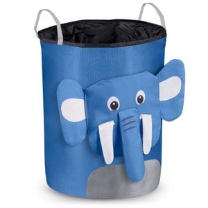 Cos pentru copii DacEnergy, imprimeu elefant, 34 x 48 cm, albastru