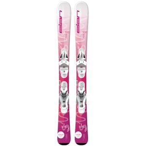 Ski Elan Sky White JRS, 80 cm + Legaturi Elan EL 4.5 GW
