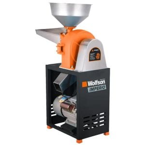 Moara Pentru Cereale Wolfson Industrial, 2200 W , 220V, 350 Kg/H, 12 Site Incluse