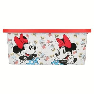 Cutie pentru depozitare, din plastic, cu capac, 13 L, multicolor, 39x29x15 cm, Minnie Mouse, Disney, mm02
