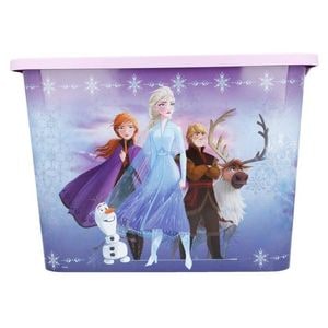 Cutie depozitare jucarii Disney, Frozen, Plastic, 23 l, 27 cm x 29 cm x 40 cm, Multicolor