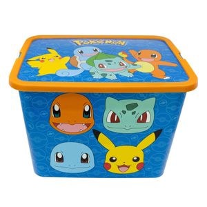 Cutie pentru depozitare, din plastic, cu capac, 23 L, multicolor, 40x27x29 cm, Rock, Pokemon
