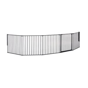 Bariera de spatiu pentru copii - Babydan Supreme OLAF XXX neagra 90-350 cm