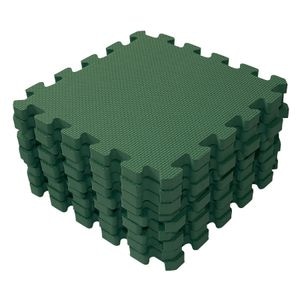 Covoras de joaca puzzle - Babydan Dark Green 90x90cm