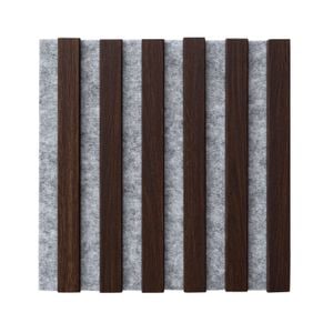 Riflaj decorativ Decofelt, 30 x 30 cm, gri-stejar inchis
