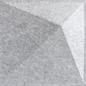 Panou decorativ 3D Felt Diamond, 40 x 40 cm, gri