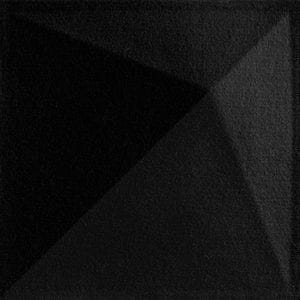 Panou decorativ 3D Felt Diamond, 40 x 40 cm, negru