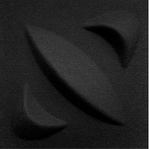 Panou decorativ 3D Felt Orion, 40 x 40 cm, negru