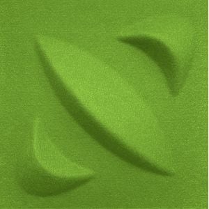 Panou decorativ 3D Felt Orion, 40 x 40 cm, verde deschis
