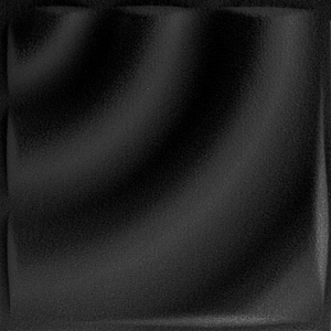 Panou decorativ 3D Felt Wave, 40 x 40 cm, negru