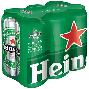 Bere blonda Heineken bax 0.5L x 6 doze