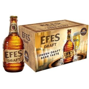 Bere blonda Efes Draft  bax 0.5L x 12 sticle