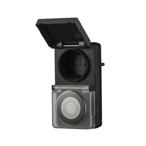 Priza programabila cu capac de protectie, pentru exterior, IP44, 16 A