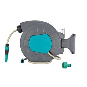 Tambur de perete cu furtun gradina, 20m, 1/2" diametru, rulare automata, accesorii incluse, furtun 4 straturi, Soko Smart Kaufen Buy Clever