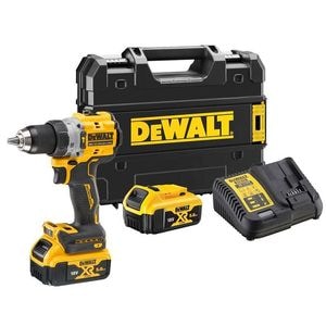 Masina de gaurit/insurubat cu percutie 2 acumulatori 18V, 5Ah, Li-Ion, 90Nm, DeWALT, tip DCD805P2T-QW