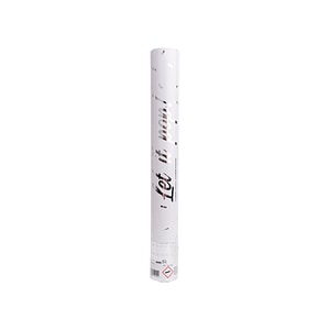 Tun de confetti folie Argintiu 40 cm, 9916954