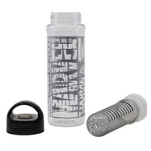 Sticla sport, Tritan, cu infuzor pentru fructe, fara BPA, gri, 750 ml, Marvel