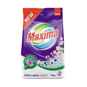 Detergent pudra Sano Maxima Spring Flowers, 40 spalari, 4 kg