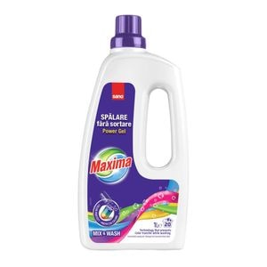 Detergent lichid pentru rufe colorate, Sano Maxima Mix & Wash, 1 L