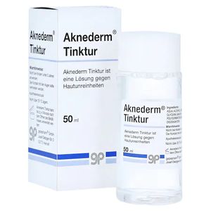 Tinctura Aknederm anti-acnee, anti-bacteriana si antiinflamatoare cu efect de curatare profunda, 50ml