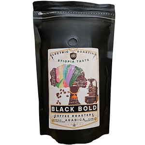 Cafea Boabe de Specialitate, 100% Arabica, Prajire Controlata, Black Bold Origine Etiopia, 1kg