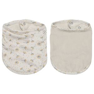 Baveta tip Bandana Bebe-jou Fabulous Wish Grey 2buc